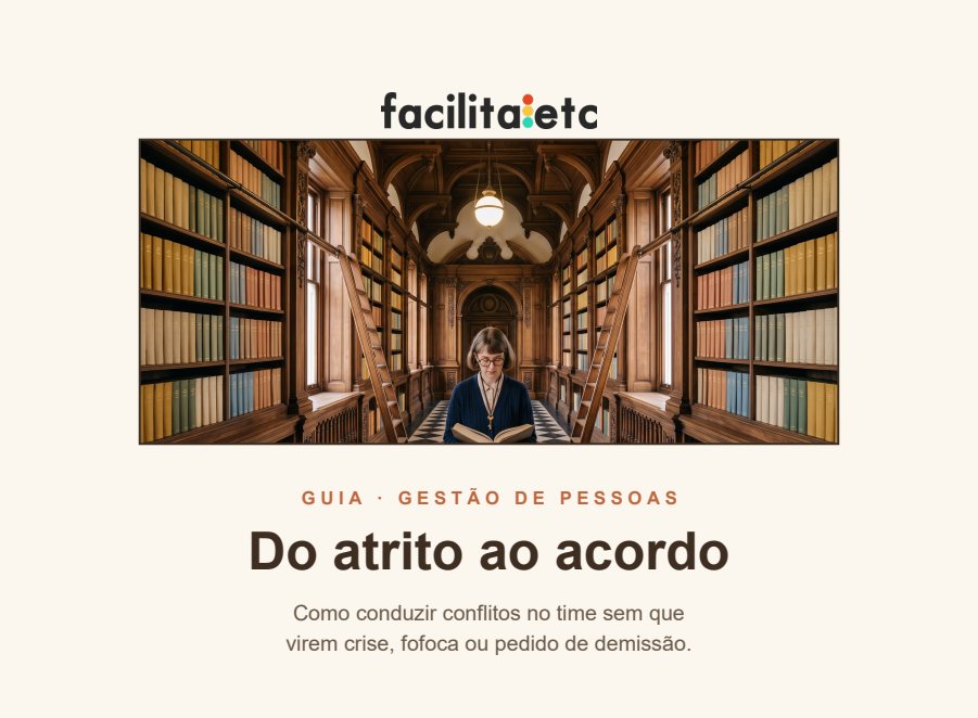 Capa do guia Do atrito ao acordo
