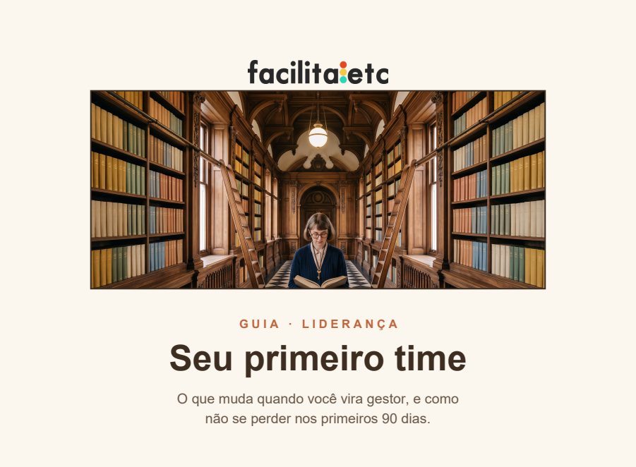 Capa do guia Seu primeiro time